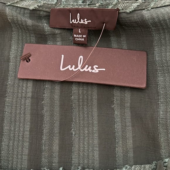 NWT Lulu’s Spread the Cheer Emerald Textured Square Neck Long Sleeve Top (L) - Picture 12 of 13